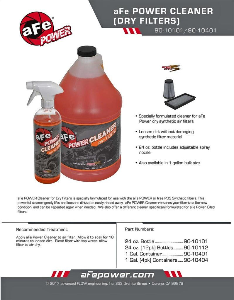 aFe MagnumFLOW Pro Dry S Air Filter Power Cleaner - 1 Gallon - Corvette Realm