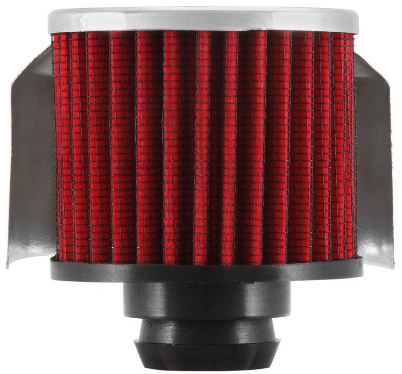 K&N 1in Flange L x 3in OD x 2.5in Height Clamp On Crankcase Vent Filter - Corvette Realm