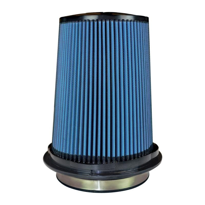 Injen SuperNano Web Dry Air Filter - 5in Flange ID / 7in Base / 7.9in Media Height / 5in Top - Corvette Realm