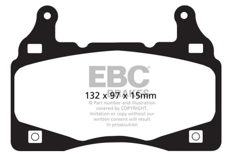 EBC 11-15 Chevrolet Camaro (5th Gen) 6.2 Redstuff Front Brake Pads - Corvette Realm