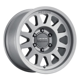 Method MR704 17x8.5 0mm Offset 6x5.5 106.25mm CB Matte Titanium Wheel - Corvette Realm