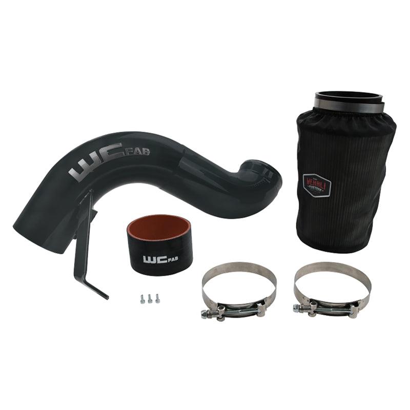 Wehrli 07.5-18 Dodge 6.7L Cummins 4in Intake Kit - Gloss Black - Corvette Realm