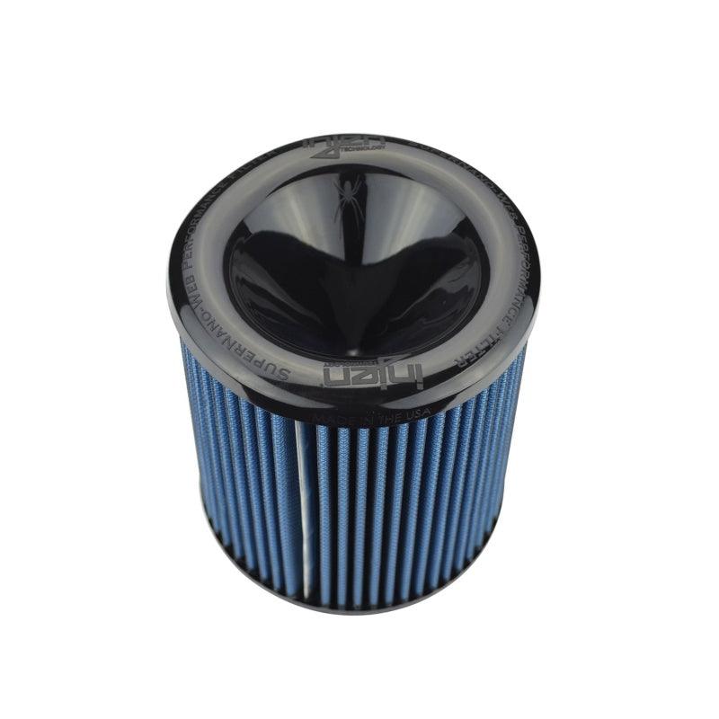 Injen SuperNano Web Dry Air Filter - 3.00 Filter / 6in Base / 6.3in Tall / 5.350in Top - Corvette Realm