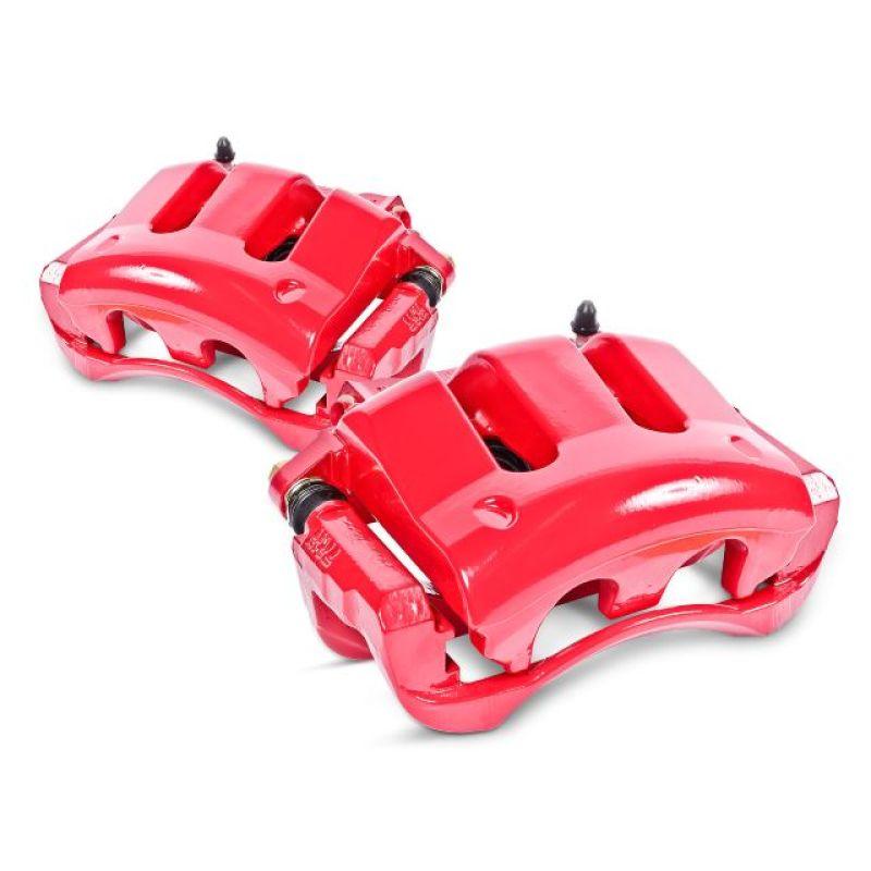 Power Stop 94-96 Chevrolet Impala Front Red Calipers w/o Brackets - Pair - Corvette Realm