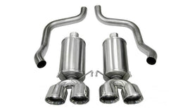 Corsa 09-13 Chevrolet Corvette C6 6.2L V8 Polished Xtreme Axle-Back Exhaust - Corvette Realm