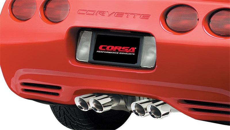 Corsa 97-04 Chevrolet Corvette C5 Z06 5.7L V8 Polished Xtreme Axle-Back Exhaust - Corvette Realm