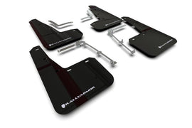 Rally Armor 20-22 Toyota GR Yaris Hatchback Black Mud Flap w/ White Logo - Corvette Realm