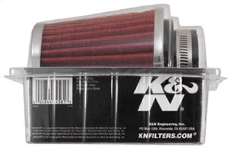 K&N Universal Chrome Filter 2 3/4in FLG / 4 1/2in Bottom / 4 1/2in Height - Corvette Realm