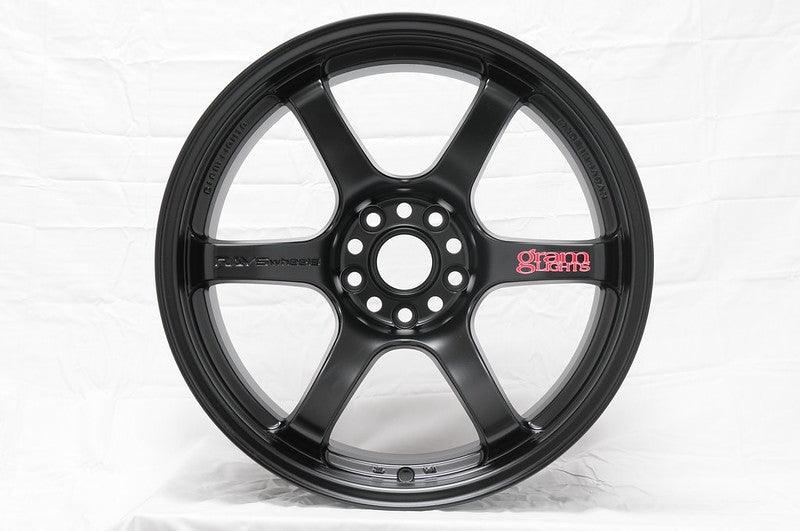 Gram Lights 57DR 18x8.5 +37 5-114.3 Semi Gloss Black Wheel - Corvette Realm