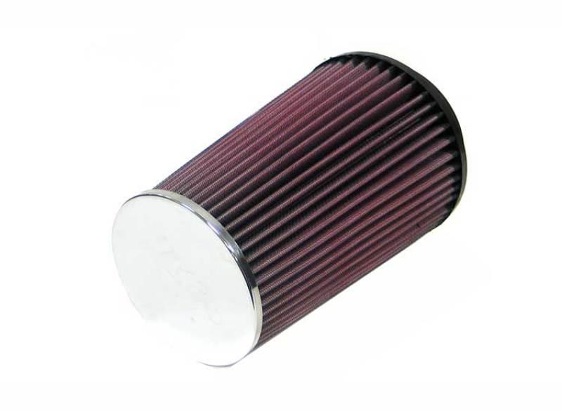 K&N Universal Chrome Filter 4 inch FLG / 5 3/8 inch Bottom / 4 1/2 inch Top / 8 inch Height - Corvette Realm