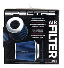 Load image into Gallery viewer, Spectre Adjustable Conical Air Filter 5-1/2in. Tall (Fits 3in. / 3-1/2in. / 4in. Tubes) - Blue - Corvette Realm