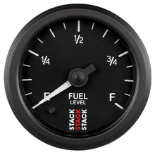 Load image into Gallery viewer, Autometer Stack Instruments 52mm 0-280 Ohm Programmable Pro Stepper Motor Fuel Level Gauge - Black - Corvette Realm