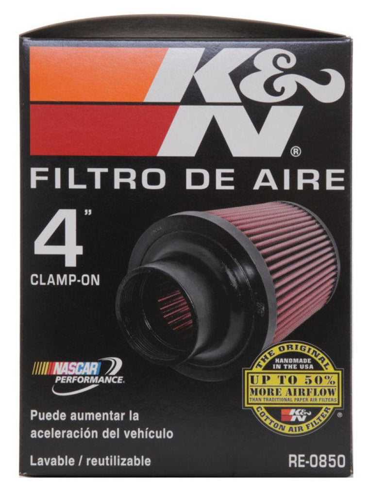 K&N Universal Air Filter (4in. Flange / 6in. Base OD / 4-5/8in. Top OD / 6in. Height) - Corvette Realm