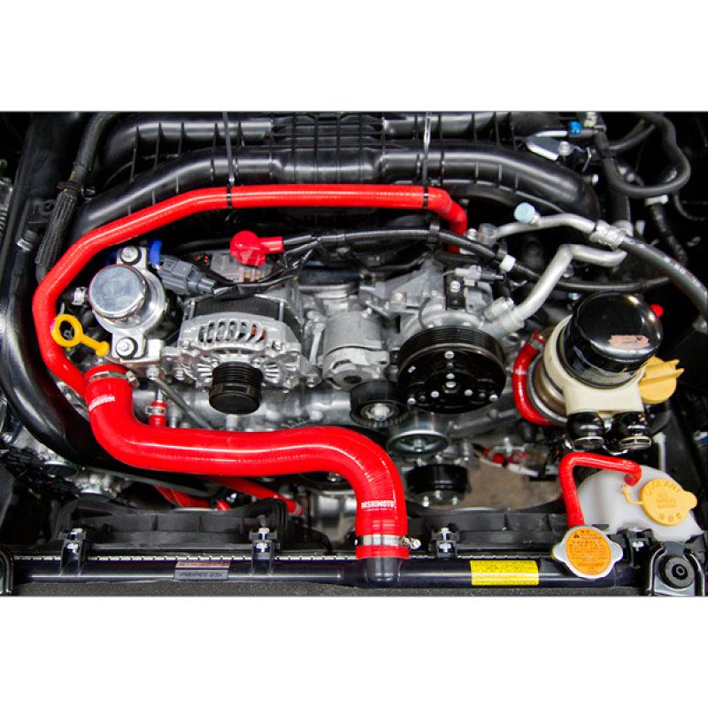 Mishimoto 2015 Subaru WRX Black Silicone Radiator Coolant Ancillary Hoses Kit - Corvette Realm