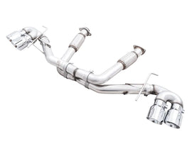 AWE Tuning 2020 Chevrolet Corvette (C8) Track Edition Exhaust - Quad Chrome Silver Tips - Corvette Realm