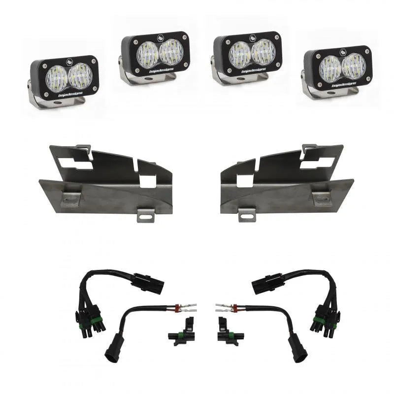 Baja Designs 2019+ Dodge Ram Rebel 1500 S2 Dual Fog Pocket Kit - Corvette Realm
