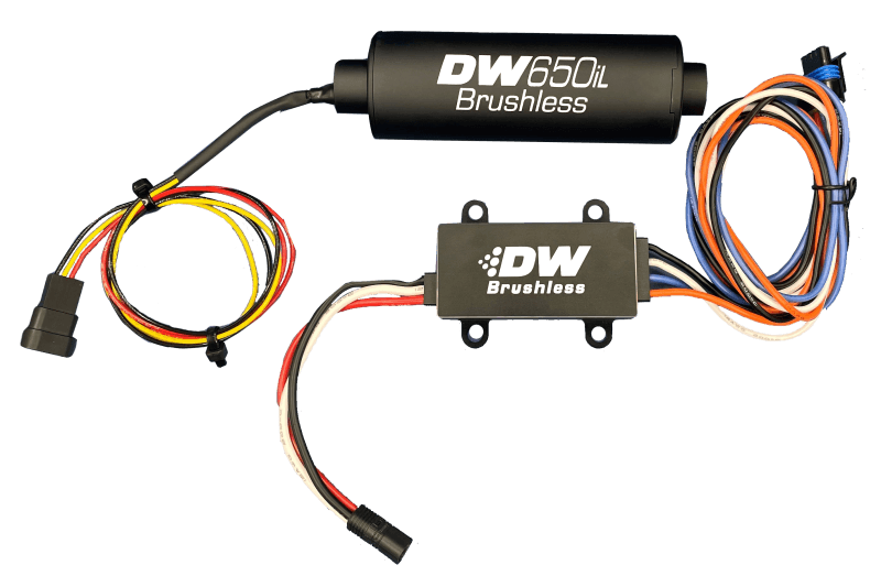 DeatschWerks DW650iL Series 650LPH In-Line External Fuel Pump w/ PWM Controller - Corvette Realm