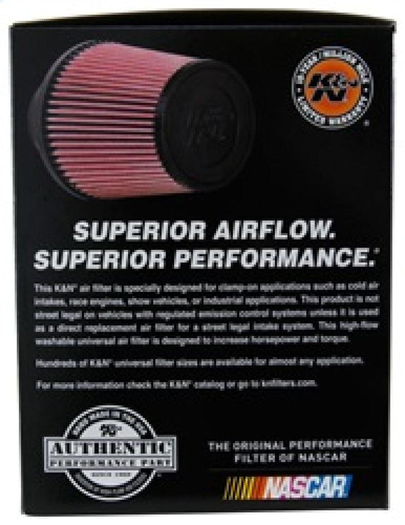 K&N Universal Rubber Filter 3 1/2inch ID FLG / 6inch Base / 4-5/8inch Top / 6inch Height - Corvette Realm