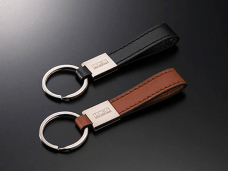 HKS HKS LEATHER KEYRING BLACK - Corvette Realm