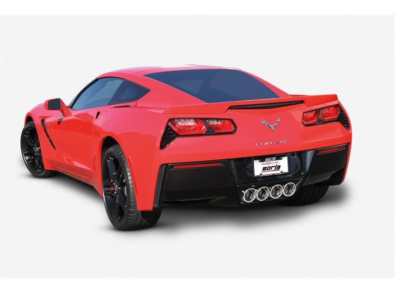 Borla 14-15 Chevy Corvette C7 6.2L RWD w/AFM &NPP ATAK-Type Dual Rd Rolled Center Rear Exit Exhaust - Corvette Realm