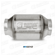 Load image into Gallery viewer, GESI G-Sport 400 CPSI GEN 2 EPA Compliant 2.5in Inlet/Outlet Catalytic Converter-4in x 4in-350-500HP - Corvette Realm