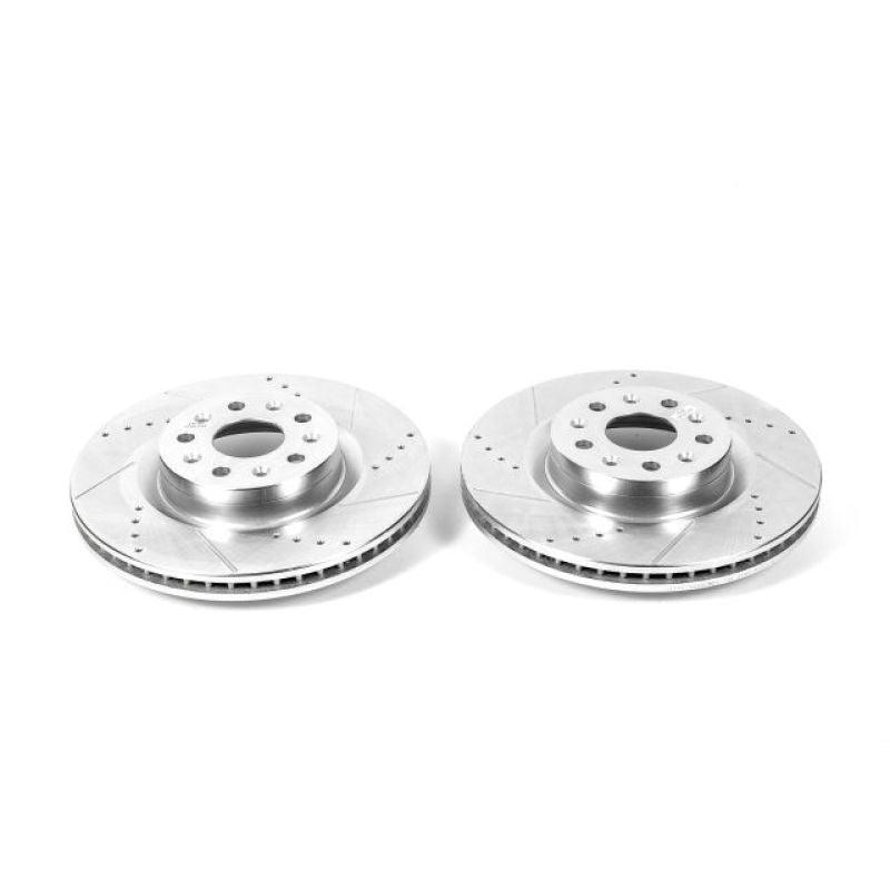 Power Stop 16-19 Cadillac CT6 Front Evolution Drilled & Slotted Rotors - Pair - Corvette Realm