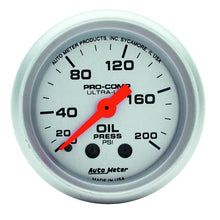 Load image into Gallery viewer, Autometer Ultra-Lite 52mm 0-200 PSI Mechanical Oil Pressure Gauge - Corvette Realm