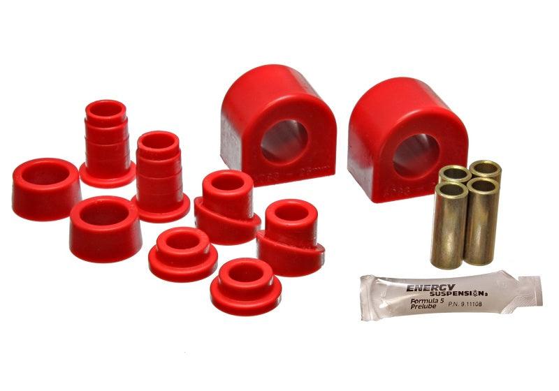 Energy Suspension 88-96 Chevy Corvette Red 24mm Front Sway Bar Bushing Set (End Links Inc) - Corvette Realm