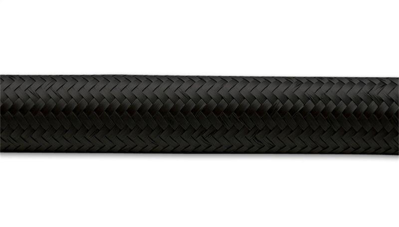 Vibrant -6 AN Black Nylon Braided Flex Hose (10 foot roll) - Corvette Realm