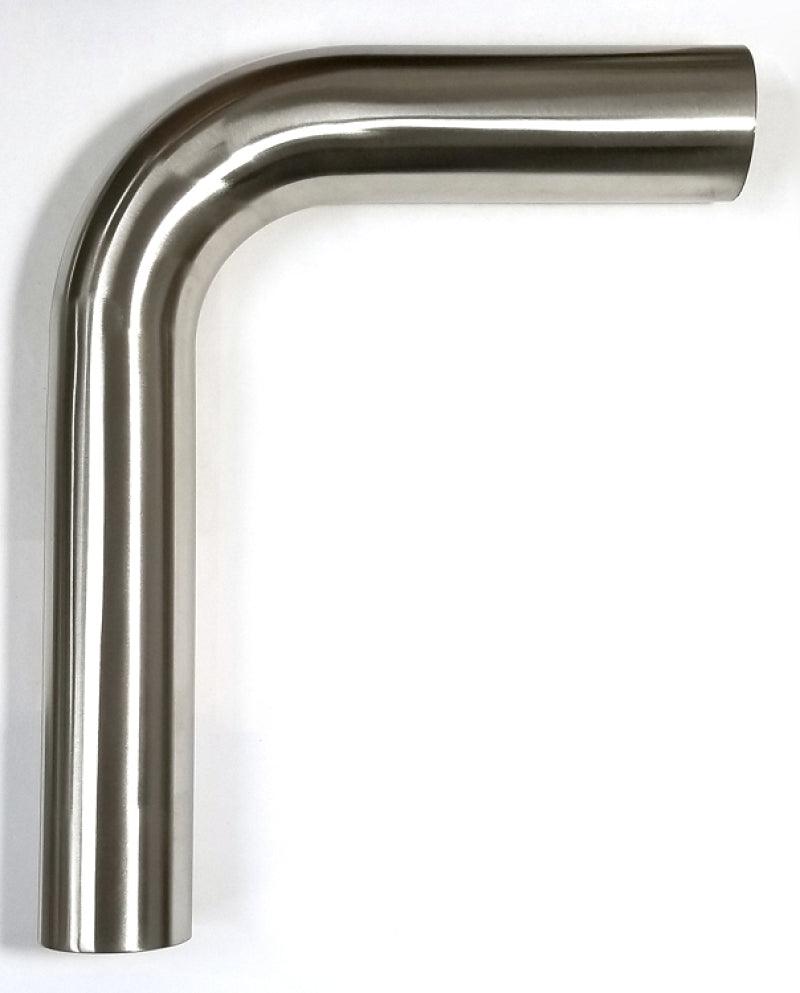 Stainless Bros 2.0in Diameter 1.5D / 3in CLR 90 Degree Bend 5in leg/8in leg Mandrel Bend - Corvette Realm