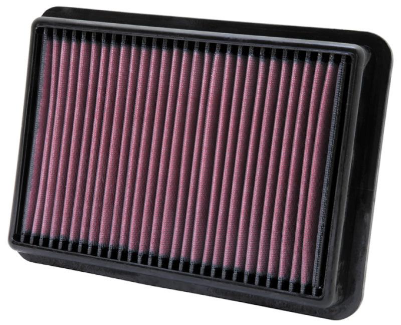 K&N 05-11 Nissan Navara 2.5L L4 10.5in OS Length/7.438in OS Width/1.438in H Replacement Air Filter - Corvette Realm