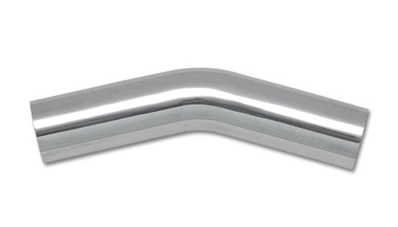 Vibrant 3in O.D. Universal Aluminum Tubing (30 degree Bend) - Polished - Corvette Realm