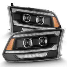 Load image into Gallery viewer, AlphaRex 09-18 Dodge Ram 2500 LUXX LED Proj Headlights Plank Style Blk w/Activ Light/Seq Signal/DRL - Corvette Realm