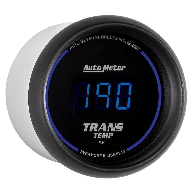 Autometer 52.4mm Black Digital Trans Temperature Gauge - Corvette Realm