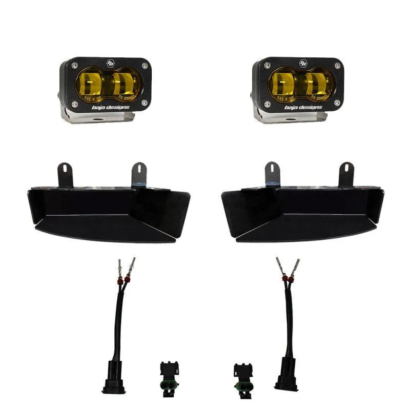 Baja Designs 19-22 Dodge RAM 2500/3500 S2 SAE Fog Pocket Light Kit - Amber - Corvette Realm