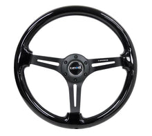 Load image into Gallery viewer, NRG Reinforced Steering Wheel (350mm / 3in. Deep) Blk Wood w/Blk Matte Spoke/Black Center Mark - Corvette Realm