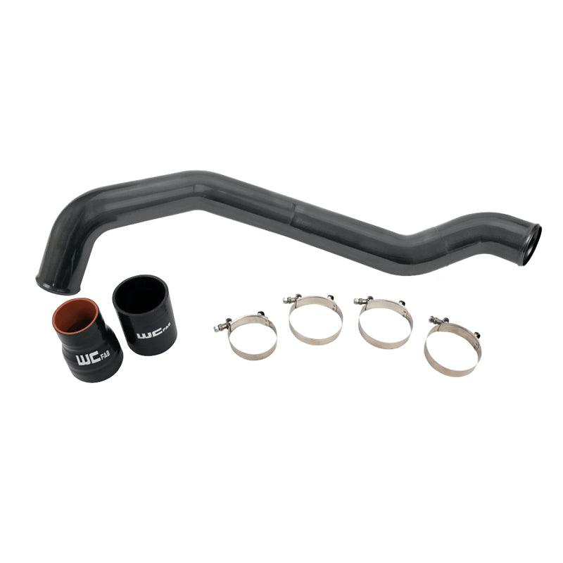 Wehrli 04.5-10 Chevrolet 6.6L LLY/LBZ/LMM Duramax Driver Side 3in Intercooler Pipe - WCFab Grey - Corvette Realm