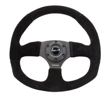 Load image into Gallery viewer, NRG Reinforced Steering Wheel (320mm Horizontal / 330mm Vertical) Black Suede w/Black Stitching - Corvette Realm