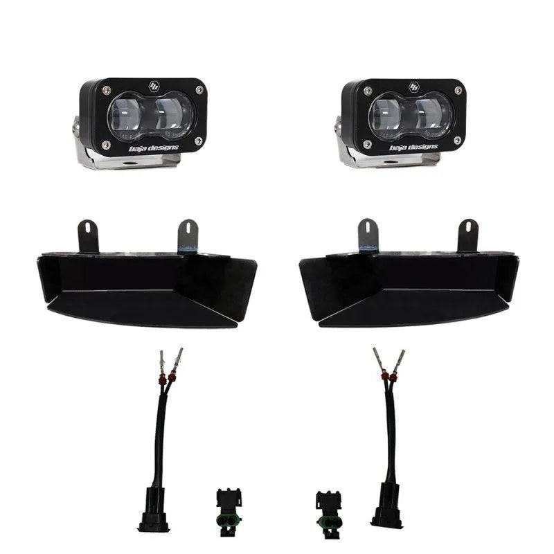 Baja Designs 19-22 Dodge RAM 2500/3500 S2 SAE Fog Pocket Light Kit - Clear - Corvette Realm