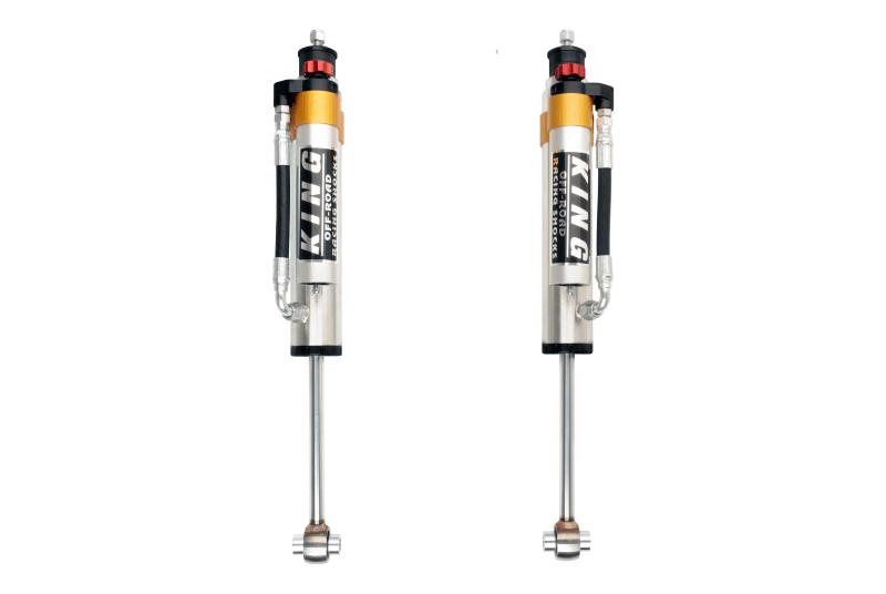 King Shocks 90-12 Mercedes-Benz G-Class Rear 2.5 Dia Piggy Hose Reservoir w/Adjuster (Pair) - Corvette Realm