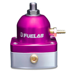 Fuelab 515 EFI Adjustable FPR 25-90 PSI (2) -6AN In (1) -6AN Return - Purple - Corvette Realm
