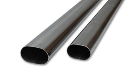 Vibrant 4in Oval (Nominal Size) T304 SS Straight Tubing (16 ga) - 5 foot length - Corvette Realm