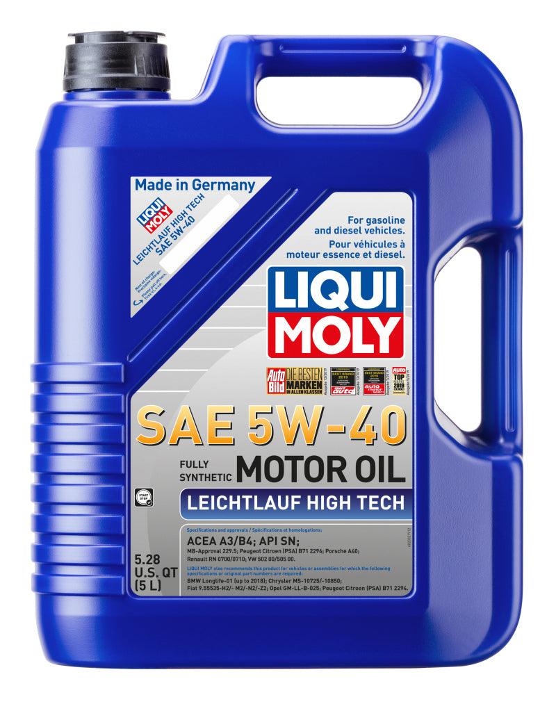 LIQUI MOLY 5L Leichtlauf (Low Friction) High Tech Motor Oil SAE 5W40 - Corvette Realm