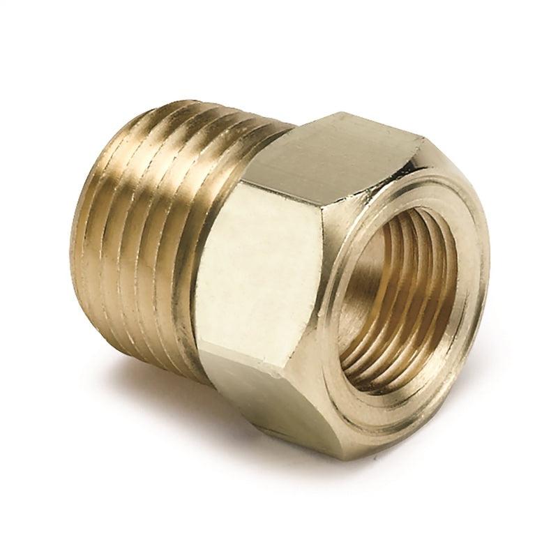 Autometer 1/2 inch NPT Male Brass for Mechanical Temp. Gauge Adapter - Corvette Realm