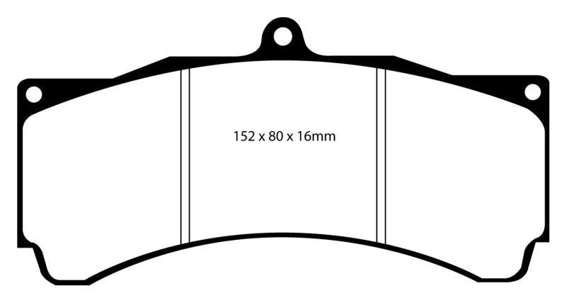 EBC Brakes Yellowstuff Performance Brake Pads - Corvette Realm