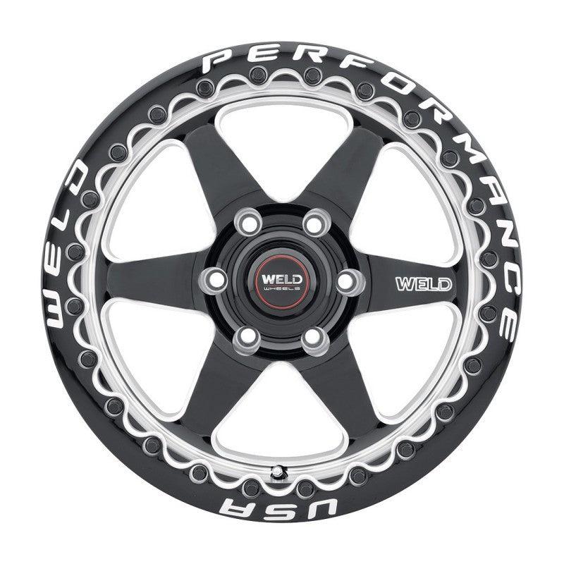 Weld S909 17x10 Ventura 6 Beadlock 6x135 ET42 BS7.25 Gloss BLK MIL DIA 87.1 - Corvette Realm