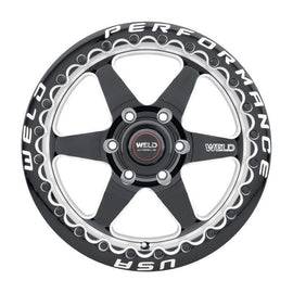 Weld S909 17x10 Ventura 6 Beadlock 6x135 ET42 BS7.25 Gloss BLK MIL DIA 87.1 - Corvette Realm