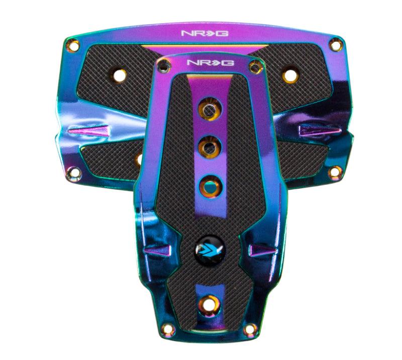 NRG Aluminum Sport Pedal A/T - Neochrome w/Black Rubber Inserts - Corvette Realm