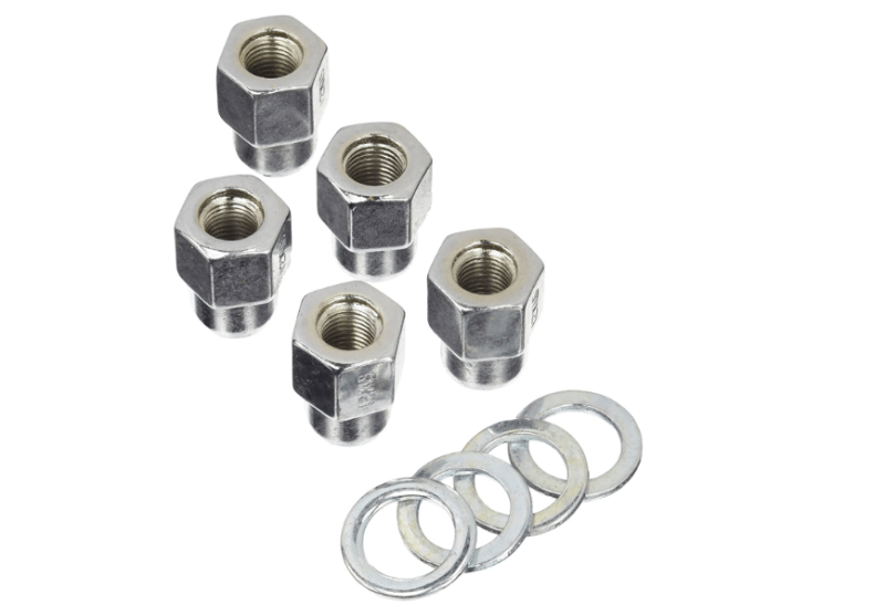 Weld Open End Lug Nuts w/Centered Washers 12mm x 1.5 - 5pk - Corvette Realm
