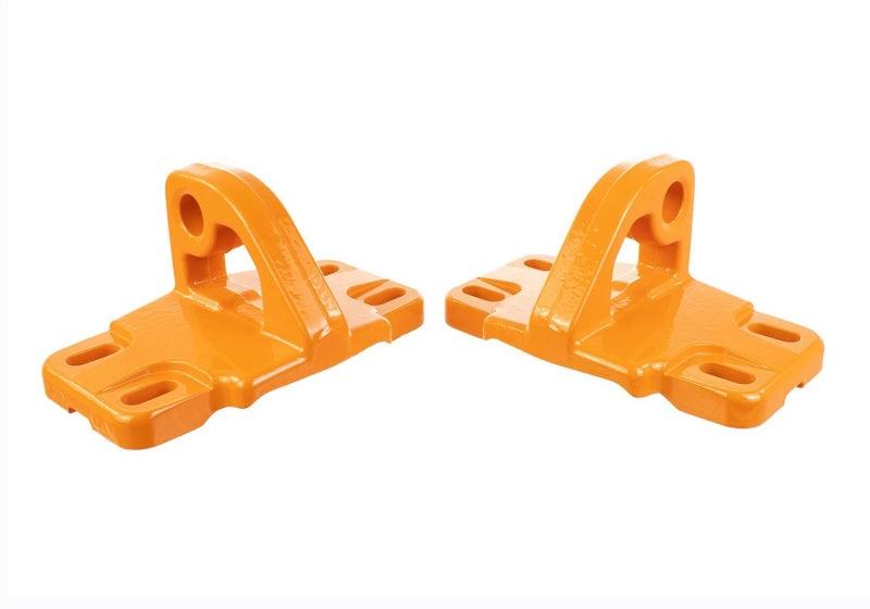 Ford Racing 2021+ Bronco Front Bumper Tow Hooks - Orange (Pair) - Corvette Realm